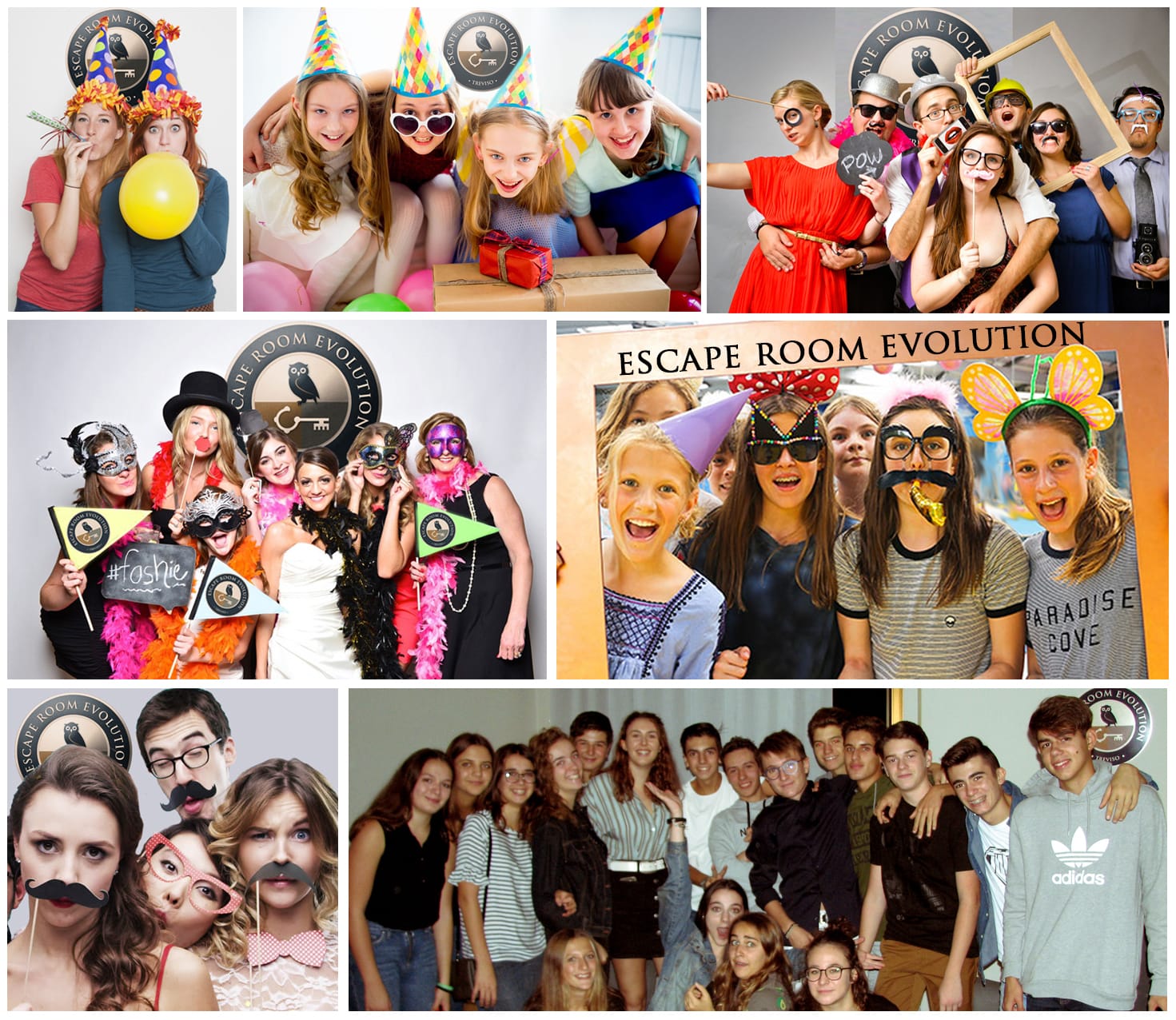 Compleanno in Escape Room a Treviso con gruppi di ragazzi e adulti